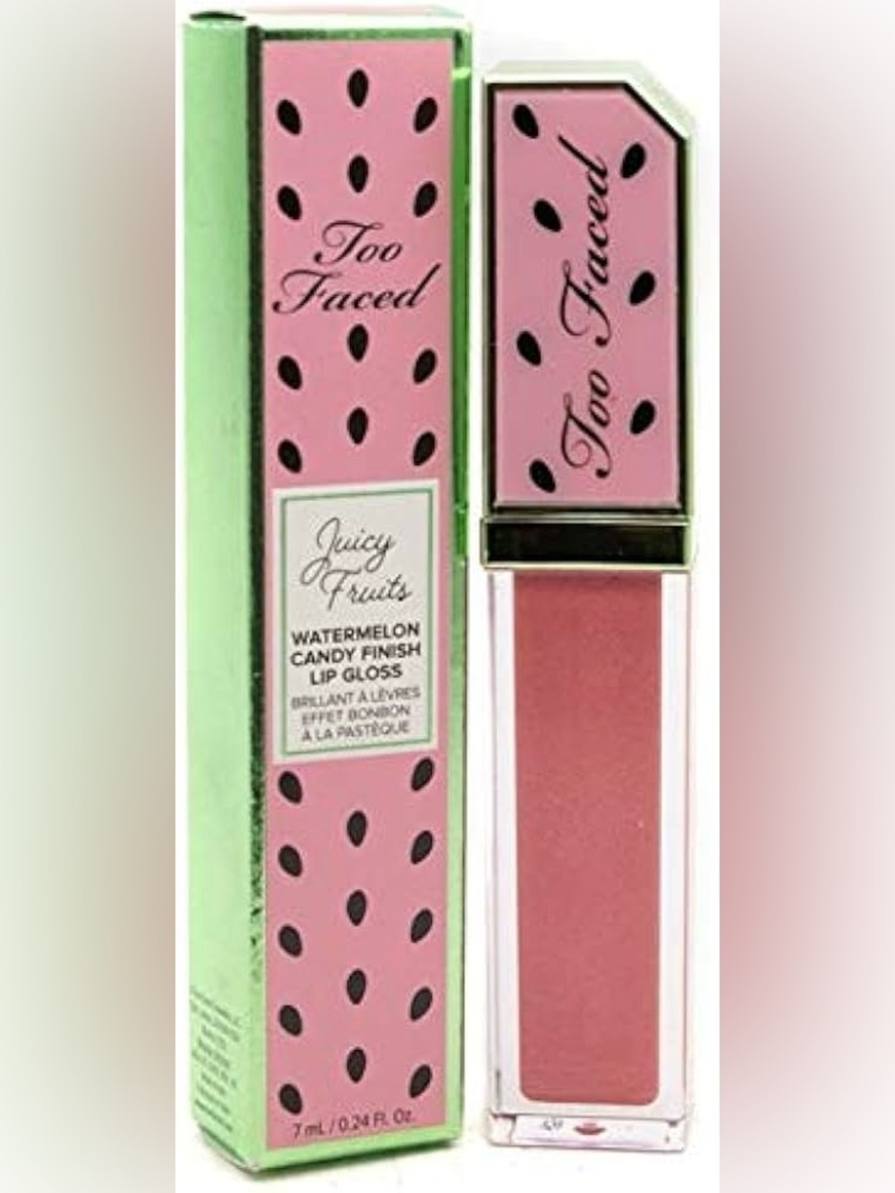 Too Faced Juicy Fruits Watermelon Candy Finish Lip Gloss - Pink